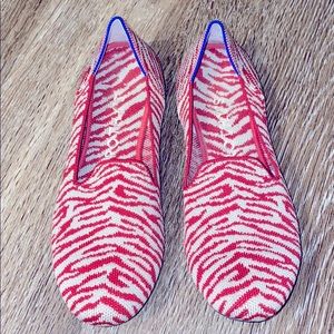 Rothy’s Red Zebra Loafer Size 9